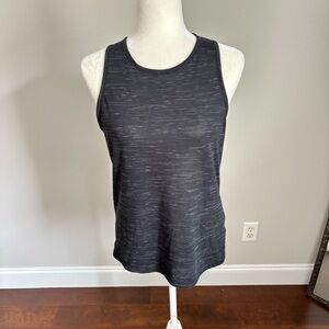 Nike Black Grey Heathered Tank Top Size Medium